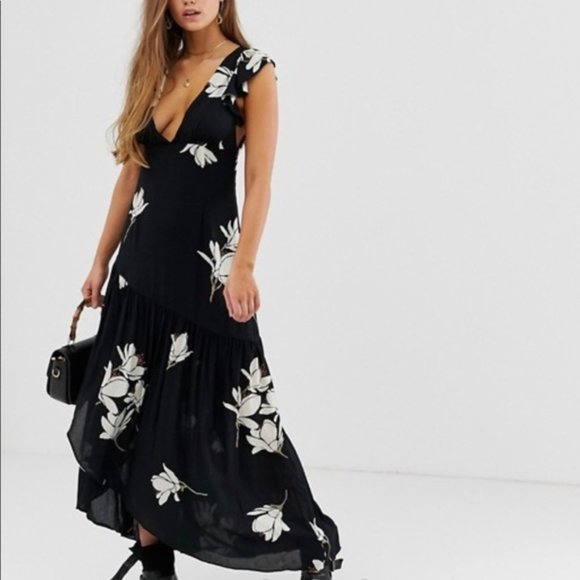 Free People Dresses & Skirts - NWT Free People Waterfall High Low Ruffle Maxi